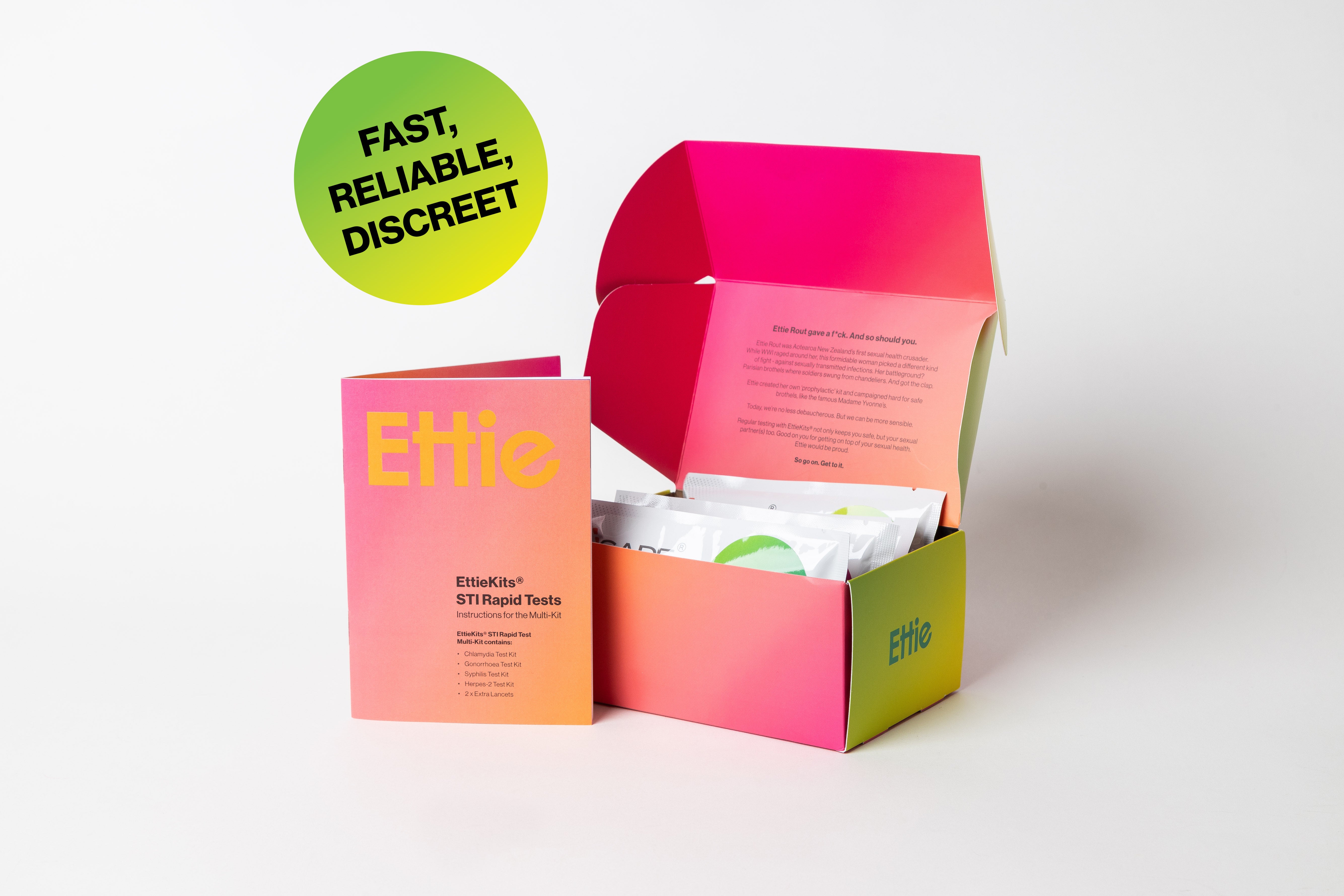 EttieKits STI Rapid Test Multi Kit Stay on Top of Your Sexual Health